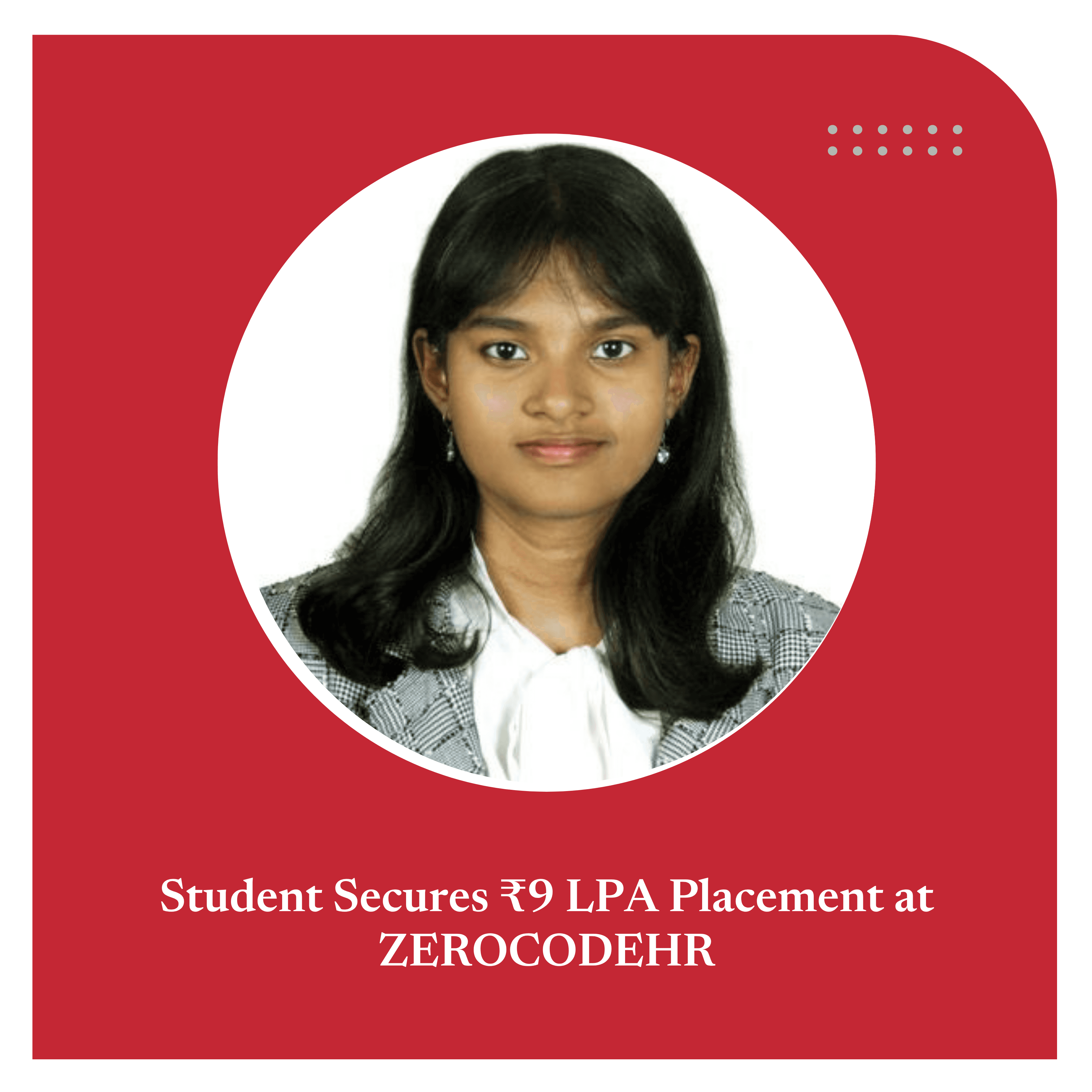 Placement at ZEROCODEHR – ₹9 LPA